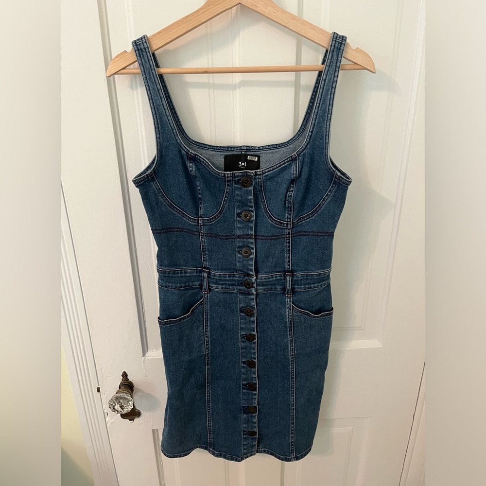 3x1 Denim Shannon Dress L